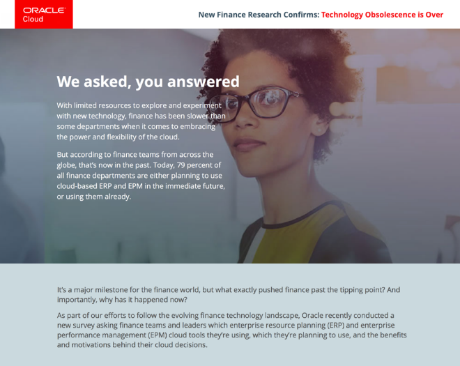 Why Finance Teams are Moving to the Cloud